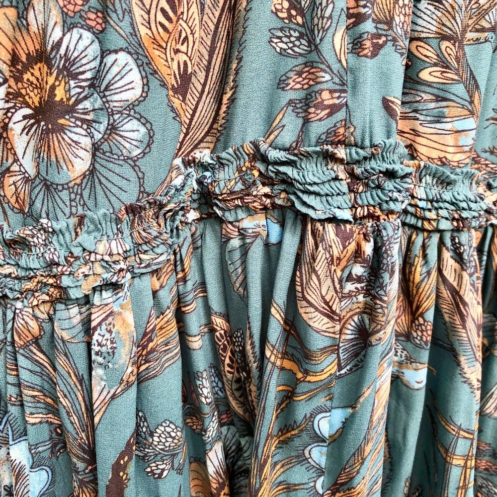 Free People Asymmetric Floral Swing Tiered Top - Picture 6 of 8